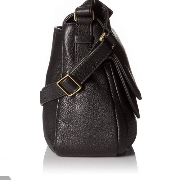 Fossil Peyton Double Flap Suede & Pebbled Leather Large Purse - Picture 2 of 16